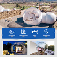 Aoyu Maison dôme extérieure de luxe Tentes de glamping Tente d'hôtel à bulles transparentes Salle de bain de luxe Publicité extérieure Produit gonflable
