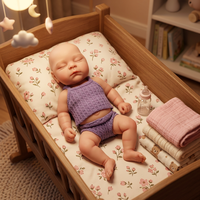 Poupée Bébé Reborn en Silicone Souple de 12 Pouces, Personnalisée OEM MSYO, Réaliste, Nouveau-né Endormi, Jouet Compagnon pour Filles et Enfants