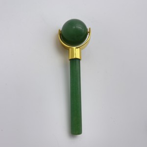 Rouleau de massage facial et ensemble Gua Sha en jade aventurine verte, anti-gonflement, durable, pour lifting du visage - Meilleures ventes - Product Image 2