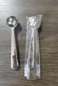Cuchara Medidora de Café de Acero Inoxidable Plateado de 1/<span class=keywords><strong>2</strong></span> Cucharada con Clip para Cuchara de Té, Acabado Pulido Espejo - Product Image 6