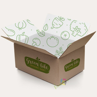 Vente en gros de boîtes d'emballage en carton kraft écologiques, recyclables, réutilisables, imprimées sur mesure avec votre propre logo