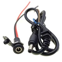 DC2.1/2.5 chargeur prise prise électrique vélo tête de charge batterie au Lithium ligne de sortie 36V/48V/60V ronde mâle et femelle Base