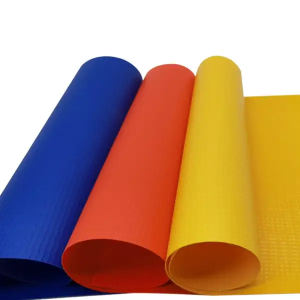 PVC kaplı Polyester branda 850gsm kamyon kapak malzemeleri parlak mat römork kapakları