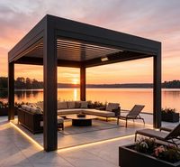 Pergola rétractable en aluminium personnalisée Sweet Home pour l'extérieur, auvent de terrasse de bonne qualité avec installation simple et facile