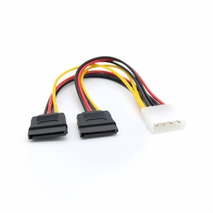 SATA Power Cable 4 Pin To 2x SATA Connector For <b>Computer</b> Hard Drive Fan Power Supply <b>Accessory</b> - Product Image 1