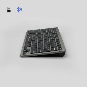 Nuovo di alta qualità Ultra-sottile tastiera <span class=keywords><strong>portatile</strong></span> senza fili USB con <span class=keywords><strong>tasti</strong></span> di cioccolato per il <span class=keywords><strong>PC</strong></span> e la connettività Laptop-2.4G - Product Image 4