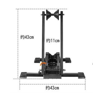 Support de stationnement pliable en acier pour vélo, double barre de support, 43 cm x 43 cm, pour exposition de VTT et vélos de route - Product Image 1