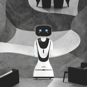 <span class=keywords><strong>Robot</strong></span> d'accueil <span class=keywords><strong>Robot</strong></span> IA pour la publicité au bureau Réception Communication commerciale Présentation Interaction Guide <span class=keywords><strong>Robot</strong></span> - Product Image 2