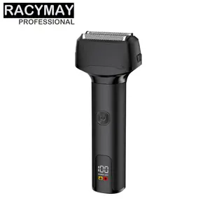 RACYMAY E400F 빨 IPX5 충전식 왕복 호일 면도기 남성용 전문 전기 면도기