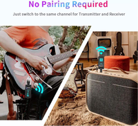 Récepteur sans fil pour batterie, guitare électrique et basse, 2,4 GHz, anti-interférence, portée 40 mètres, WS-4, vente en gros