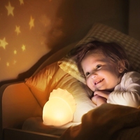 Vente en gros de lampes de chevet LED en silicone souple pour la nurserie, avec variateur d'intensité et capteur tactile, pour la chambre de bébé