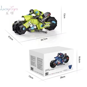 Motocicleta RC 2.4G 1/10 con Control Remoto, Motocicleta de Acrobacias y Derrapes de Alta Velocidad con Ruedas de Acción de 360 Grados - Product Image 6