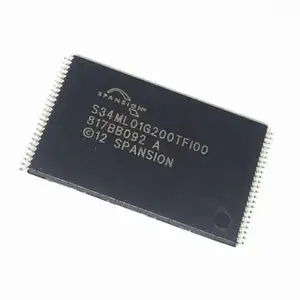 S34ml01g200 Slc Nand Flash Parallel 3V/3.3V 1G-Bit 128M X 8 48-Pin Tsop-ik T/R Ic Chip S34ml01g200tfi00