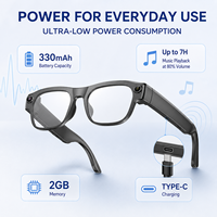 Nouvelles lunettes intelligentes avec caméra vidéo HD, lunettes de soleil, 32 Go, transfert Wi-Fi, enregistrement audio, assistant IA, étanches IP68
