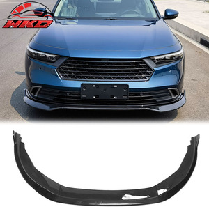 เหมาะสำหรับ Honda Accord รุ่นที่ 11 ปี 23-25 V2 สไตล์ลิ้นกันชนหน้าลายคาร์บอนไฟเบอร์ 3 ชิ้น อะไหล่รถยนต์ อุปกรณ์ตกแต่งรถยนต์ - Product Image 1