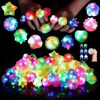Anneau lumineux LED en forme de fraise pour enfants, jouet fluorescent en plastique, blanc clignotant multicolore