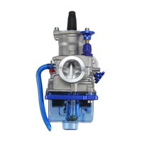Carburateur de moto CNC transparent bleu à faible profil avec kit jet PWK 24 26 28 30 32 34 MM pour Honda, Mikuni, Yamaha, Keihin