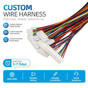JST XH XHB XHS 2.54 5-pins 2 3 4 5 6 7 8 14-pins connector kabel 2,5 mm mannelijke naar open-eind draadboom - Product Image 1
