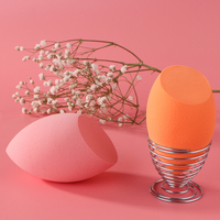 Éponge à poudre lavable en forme de gourde pour le visage, grand applicateur de blush, ensemble d'éponges de maquillage Real Tech Vegan Cruelty Free
