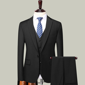 Marié robe de mariée <span class=keywords><strong>mariage</strong></span> meilleur homme <span class=keywords><strong>grande</strong></span> <span class=keywords><strong>taille</strong></span> hommes Blazer + <span class=keywords><strong>pantalon</strong></span> + gilet Style britannique trois pièces costume hommes costumes costume de <span class=keywords><strong>mariage</strong></span> - Product Image 4