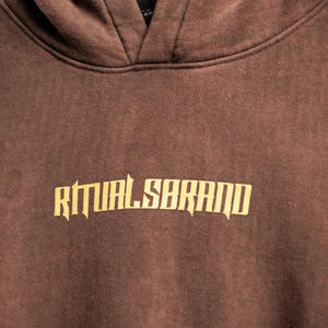 เสื้อมีฮู้ดผ้าฝ้ายเทอร์รี่บ็อกซี่ทรงหลวมโอเวอร์ไซส์สำหรับใส่ได้ทั้งชายและหญิง - Product Image 6