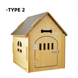 Moderno sólido grande exterior gato perro mascotas casas jaula MUEBLES CAMA DE MADERA - Product Image 6