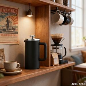 Presse à café française isolée sous vide à double paroi de haute qualité avec poignée en plastique cafetière à thé en <span class=keywords><strong>acier</strong></span> inoxydable écologique - Product Image 5