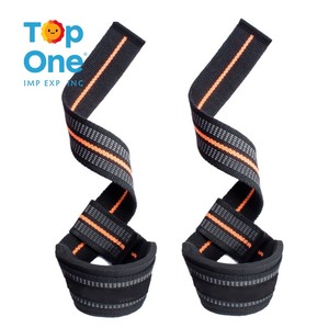 TopOne Pink Ajustable Neopreno Hand Wraps Powerlifting Heavy Duty Fitness Gym Lifting Correas para hombres y mujeres - Product Image 4