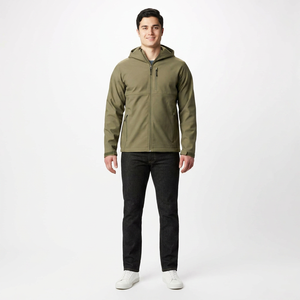 Veste Softshell d'hiver pour homme de la meilleure qualité, logo personnalisé, col à capuche, nouvelle arrivée, vente en gros de manteaux Softshell - Product Image 1