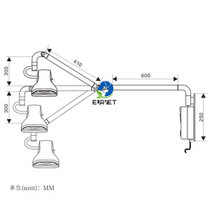 Lampe d'examen vétérinaire murale à LED EUR VET, multifonctionnelle, idéale pour les cliniques vétérinaires et les instituts de beauté - Product Image 5
