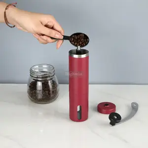 Neue Farbe Aluminium Hand Kaffeemühle Bohnen Grat mahlen