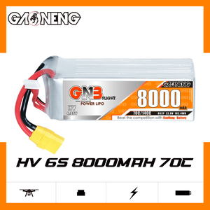 2023 tin tức gnb gaoneng HV 8000mAh 6S 22.8V 70C xt90 nối RC LiPo pin cho RC Xe Drone RC thuyền mềm gói - Product Image 2