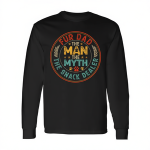 T-shirt à manches longues Fur Dad The Man The Myth The Snack Dealer pour les amoureux des chiens - Product Image 2