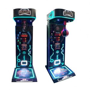 เครื่องเกมอาร์เคดสำหรับเด็กแบบหยอดเหรียญ เครื่องเล่นเกมต่อยมวยอิเล็กทรอนิกส์ในสวนสนุก เครื่องต่อยมวยพลาสติก - Product Image 3