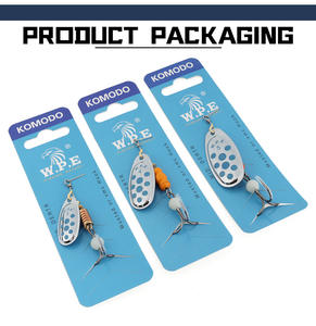 Señuelo de pesca con forma de cuchara giratoria, anzuelo metálico de cobre, anzuelo de pesca triple, de acero inoxidable, anzuelo de hundimiento rápido, color gris humo - Product Image 6