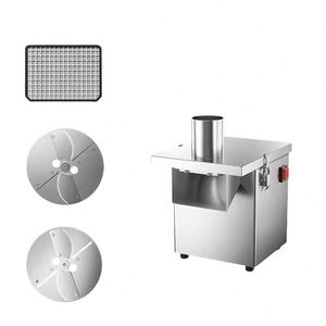 Multifunctional Commercial <b>Vegetable</b> <b>Cutter</b> Electric Motor Stainless Steel 250W Dicing Slicer Canteen Cutting Machine - Product Image 1