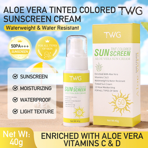 <span class=keywords><strong>Crema</strong></span> <span class=keywords><strong>Solare</strong></span> Colorata all'Aloe Vera TWG OEM 40g Previene l'Abbronzatura e le Scottature <span class=keywords><strong>Crema</strong></span> <span class=keywords><strong>Viso</strong></span> Idratante e Sbiancante all'Aloe Vera - Product Image 2