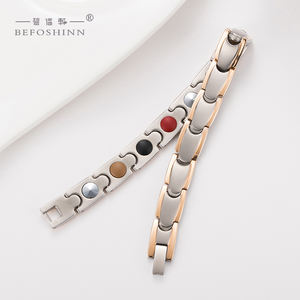 <span class=keywords><strong>Bracelet</strong></span> de <span class=keywords><strong>montre</strong></span> de santé magnétique en germanium en acier inoxydable de mode coréenne pour femmes - Product Image 3