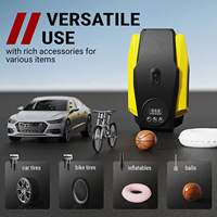 Gonfleur numérique portable pour voiture, double cylindre, pompe à pneus électrique 12V, pompes à pneus d'urgence