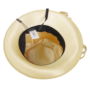 قبعة نسائية أنيقة من الساتان للكنيسة وحفلات الزفاف وحفلات الشاي، مزينة بالأحجار الكريمة، قبعة أسقفية طراز SD718 - Product Image 6