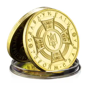 San George e il drago da collezione di monete ricordo in oro placcato da collezione regalo creativa copia moneta commemorativa