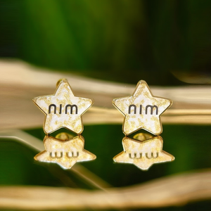 RE295-E180-0729G Fashion <b>Stud</b> <b>Earrings</b> - Product Image 3