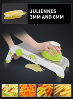 Trancheuse à Mandoline réglable en acier inoxydable, coupe-légumes et fruits, Julienne, oignon, gaufre, outil de cuisine