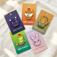 Vente en gros directe usine : Pin's en émail personnalisés, badges métalliques, design animalier de dessin animé, gravure à la presse