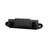 Bloc de bornes automobile noir 250A pour distribution d'énergie 48V CC, barre omnibus M8 de 5/16'' avec 4 goujons et contacts en cuivre et acier inoxydable