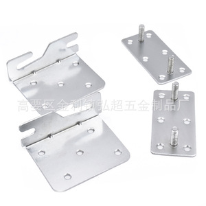 Bisagra para Cama HC-002, Hierro con Recubrimiento de Zinc Blanco, 36x80x97mm, Conector Duradero para Muebles del Hogar - Product Image 2
