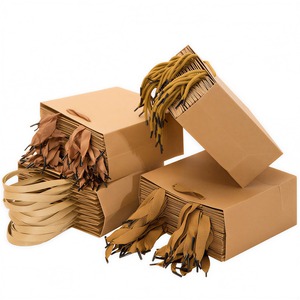 Vente directe d'usine, sac en papier pour bouquet, sac en papier kraft brun personnalisé, sacs en papier kraft de qualité alimentaire, sacs en papier avec votre propre logo - Product Image 1