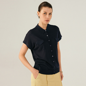 <span class=keywords><strong>Cardigan</strong></span> in Maglia di Lyocell Comodo, Perfetto per Stratificare o per il Relax, T-shirt a Maniche Corte Vestibilità Ampia, Maglieria Regalo - Product Image 5