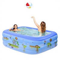 Piscine gonflable pour enfants, personnalisable par le fabricant, vente en gros, pour usage domestique, avec aire de jeux gonflable, bac à sable, piscine de jeu aquatique extérieure et bassin à poissons