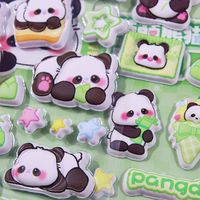 Autocollants Kawaii 3D en relief souple pour coque de téléphone, décorations DIY anti-stress pour l'école